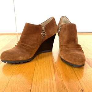 Michael Kors Suede Ankle Boots brown